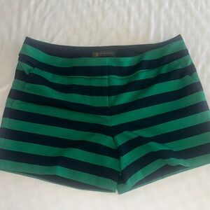 Outback Red Striped High Waist Shorts in Green and Black